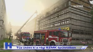 Híradó: Tűz ütött ki a régi SZMK épületében
