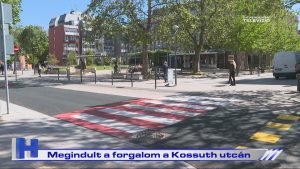 Híradó: Megindult a forgalom a Kossuth utcán