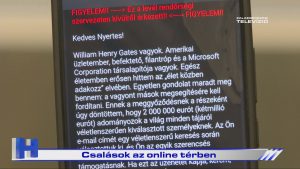 Híradó: Csalások az online térben